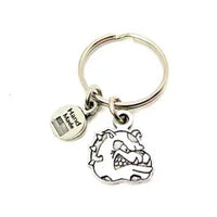 Bulldog Mascot Key Chain