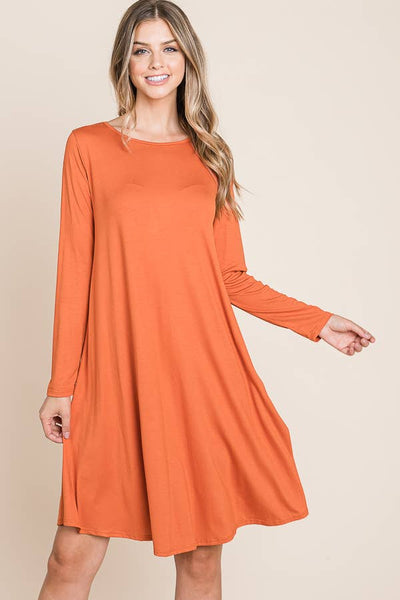 Pumpkin Midi Dress