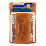 Leather Money Clip Wallet