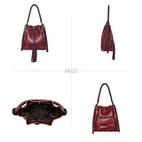 Montana West| Embossed Red Croc Hobo Bag