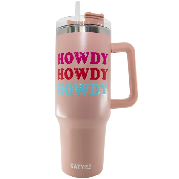HOWDY X3 Pink Tumbler
