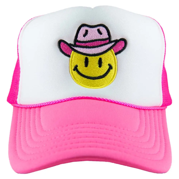 Smiley Cowgirl Trucker Hat