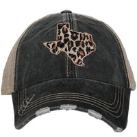 Distressed Leopard Texas Hat