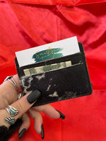 Black Cowhide Credit Card Holder