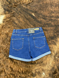 Dark Wash Highrise Shorts