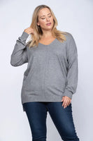 Heather Gray Pullover Sweater