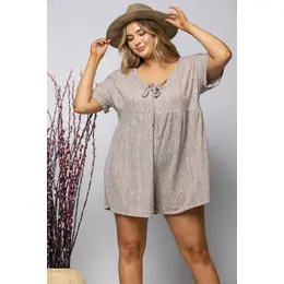 Latte brown Romper
