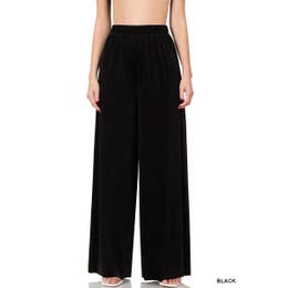 Velvet Wide Leg Pants